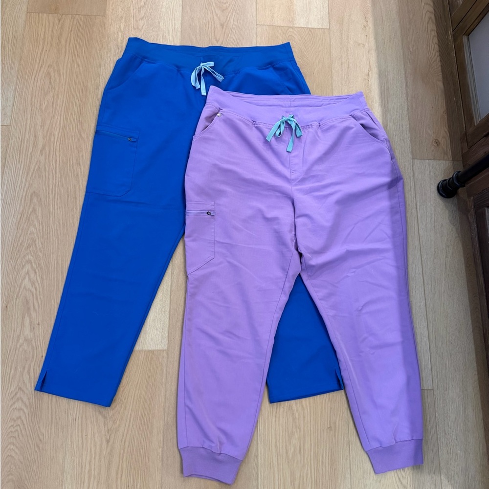 FIG XXL PANTS FREE matching tops! Lavender shirt minor color defect from factory